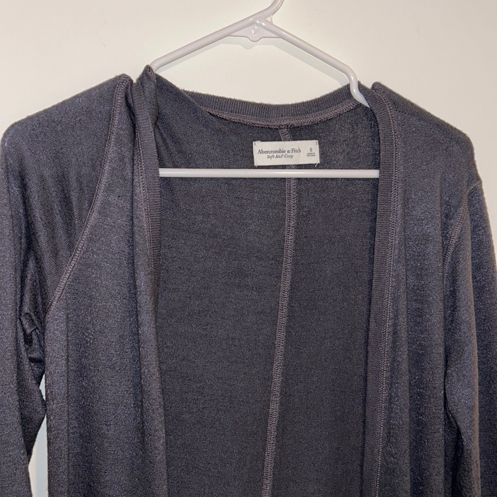 Abercrombie and Fitch Soft A&F Cozy Long Cardigan - Picture 2 of 4
